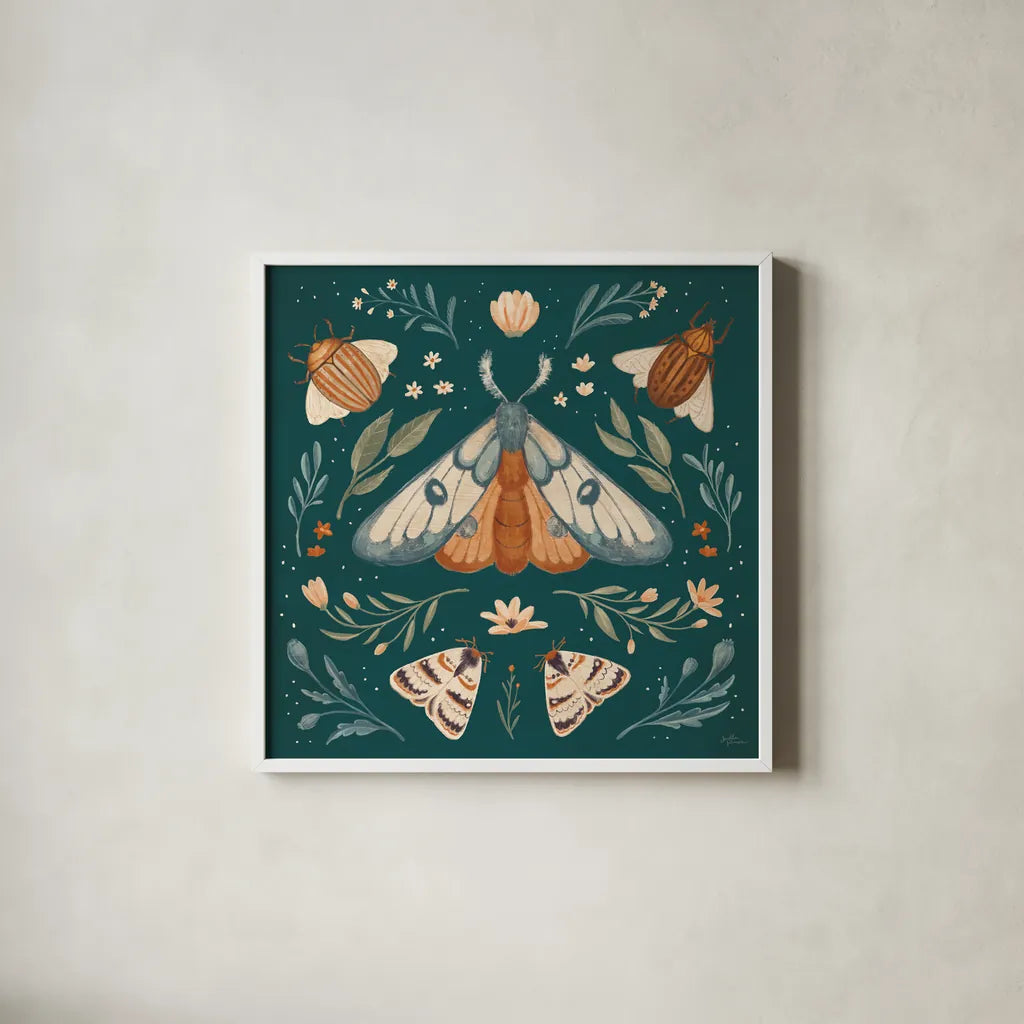 Winged Study II by Janelle Penner. Shown in a crisp white glass frame for a clean and minimalist style. Available as an archival giclee rolled canvas, fine art paper, or poster print. SKU 62894a.