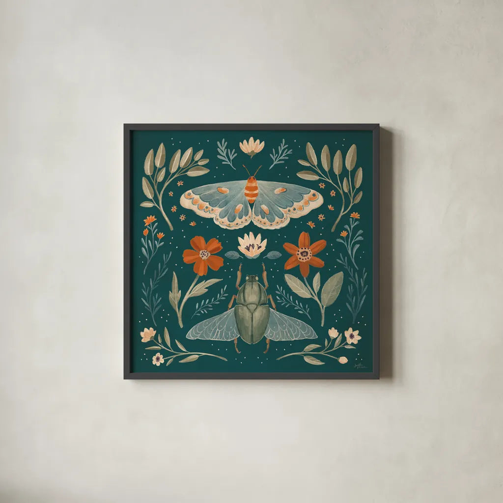 Winged Study III by Janelle Penner. Shown in a sleek black glass frame for a contemporary gallery look. Available as an archival giclee rolled canvas, fine art paper, or poster print. SKU 62895a.