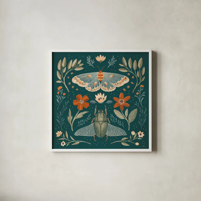 Winged Study III by Janelle Penner. Shown in a crisp white glass frame for a clean and minimalist style. Available as an archival giclee rolled canvas, fine art paper, or poster print. SKU 62895a.