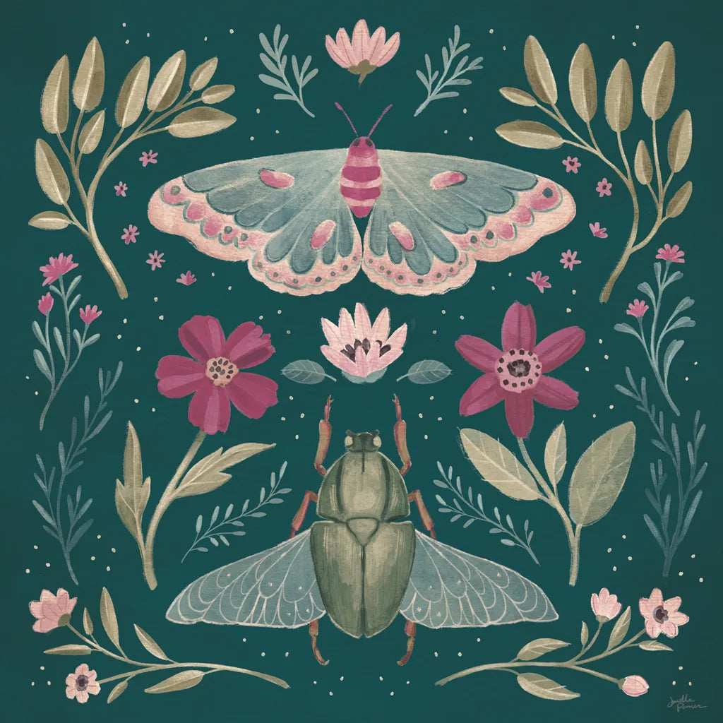 Winged Study III Plum by Janelle Penner. SKU 64061a. Archival Giclee Fine art print for wall decor.