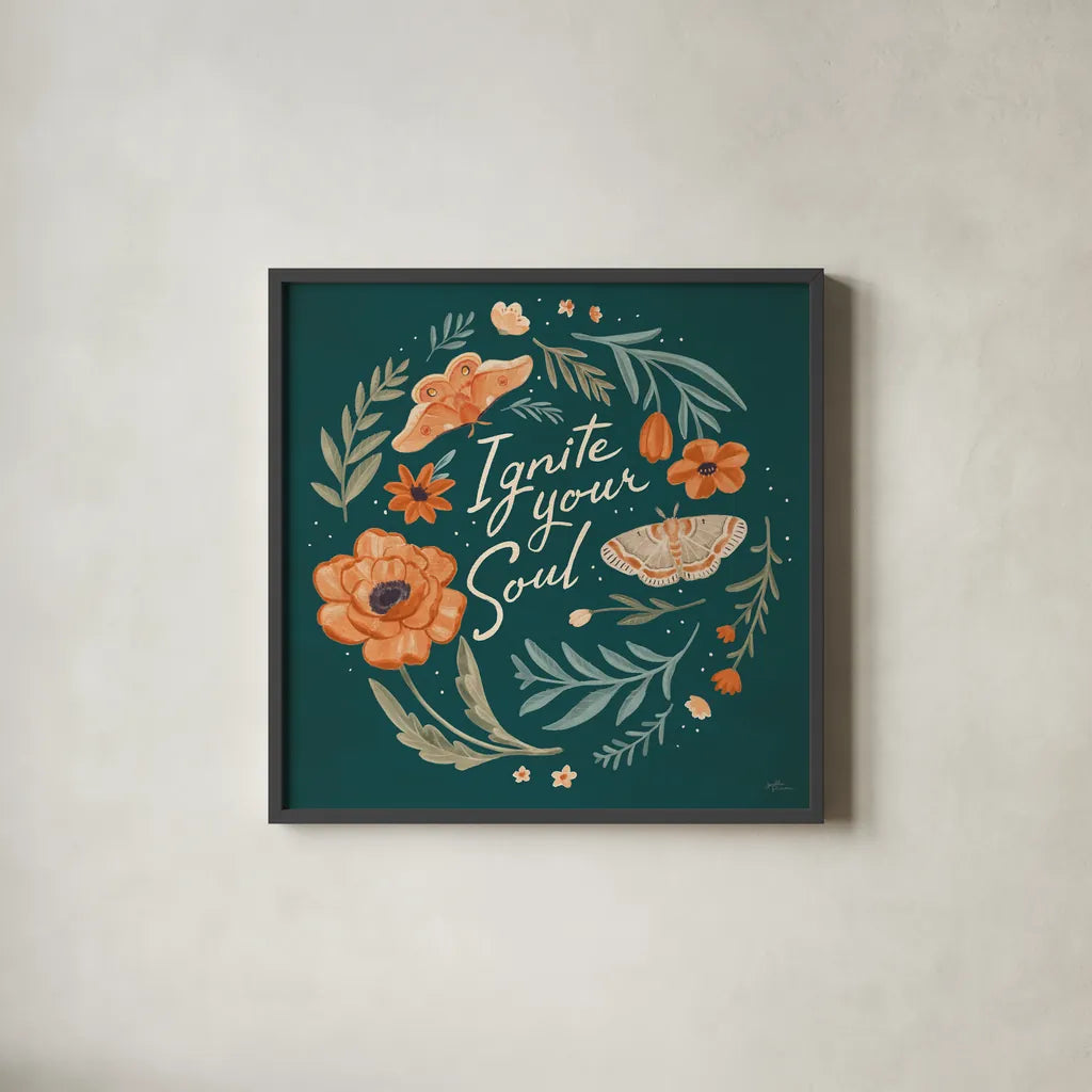 Winged Study IV by Janelle Penner. Shown in a sleek black glass frame for a contemporary gallery look. Available as an archival giclee rolled canvas, fine art paper, or poster print. SKU 62896a.