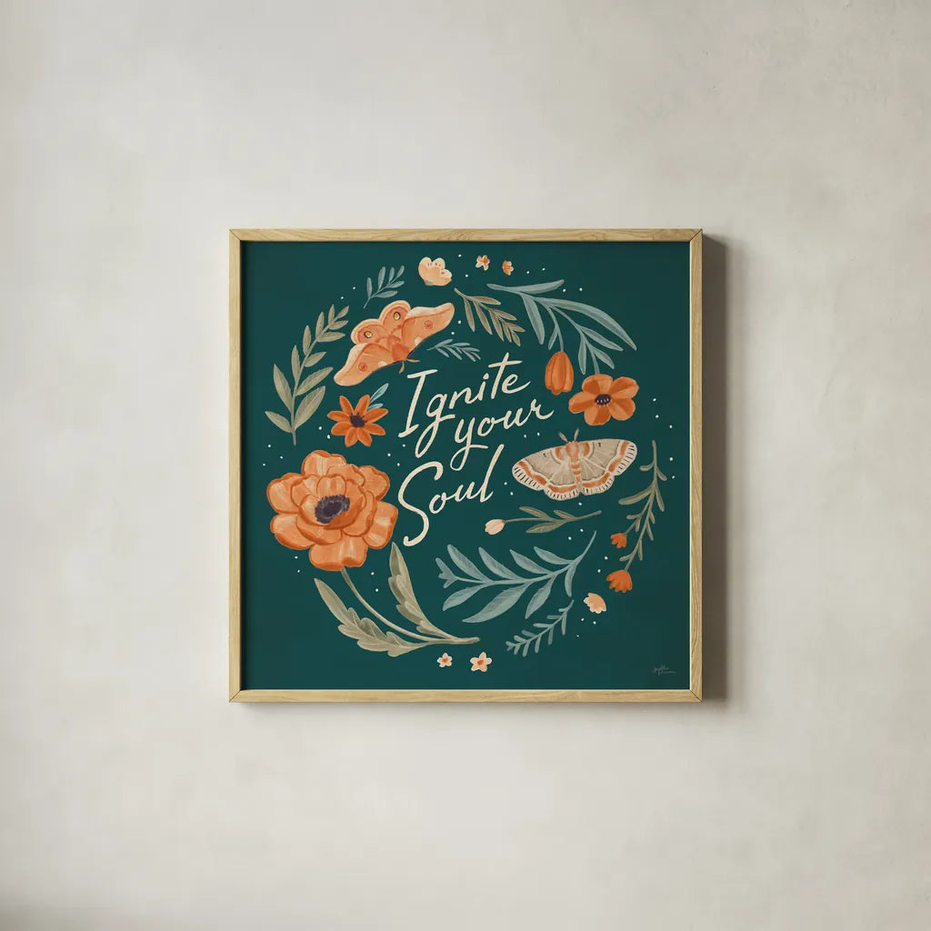 Winged Study IV by Janelle Penner. Shown in a natural wood glass frame for a timeless modern aesthetic. Available as an archival giclee rolled canvas, fine art paper, or poster print. SKU 62896a.