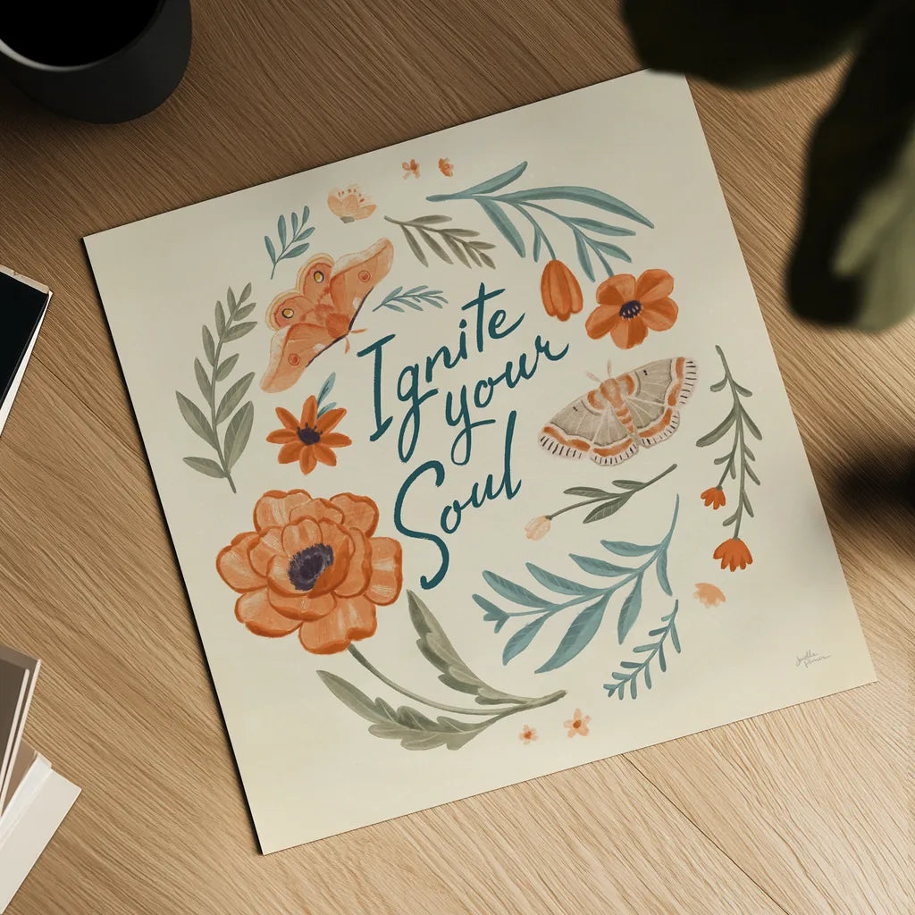 Winged Study IV Cream by Janelle Penner. Shown as a detailed flat fine art print, highlighting archival giclee quality. Available as an archival giclee rolled canvas, fine art paper, or poster print. SKU 67028a.