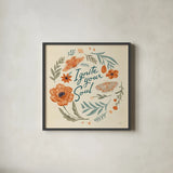 Winged Study IV Cream by Janelle Penner. Shown in a sleek black glass frame for a contemporary gallery look. Available as an archival giclee rolled canvas, fine art paper, or poster print. SKU 67028a.