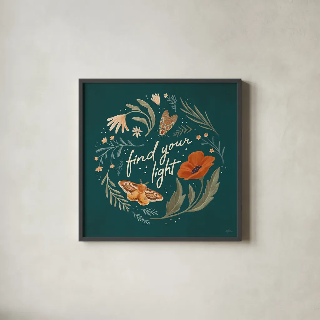 Winged Study V by Janelle Penner. Shown in a sleek black glass frame for a contemporary gallery look. Available as an archival giclee rolled canvas, fine art paper, or poster print. SKU 62897a.