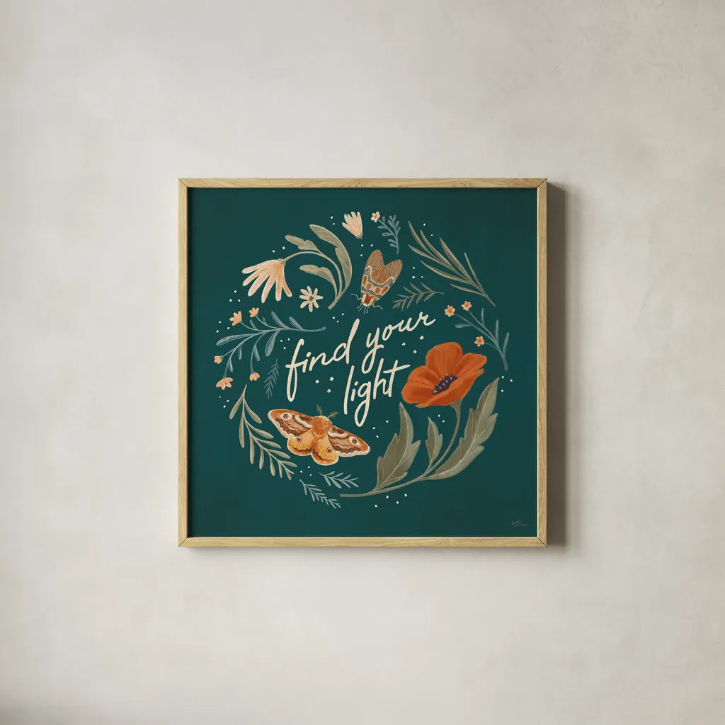 Winged Study V by Janelle Penner. Shown in a natural wood glass frame for a timeless modern aesthetic. Available as an archival giclee rolled canvas, fine art paper, or poster print. SKU 62897a.