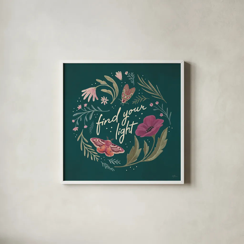 Winged Study V Plum by Janelle Penner. Shown in a crisp white glass frame for a clean and minimalist style. Available as an archival giclee rolled canvas, fine art paper, or poster print. SKU 64063a.