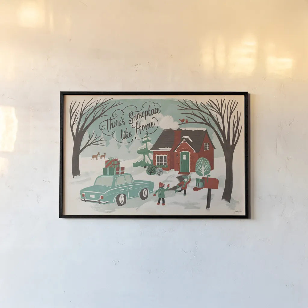 Winter Bliss I by Janelle Penner. shown as a paper print in a black flame. Available as a archival giclee rolled canvas, fine art paper, or poster print. SKU 63556i.