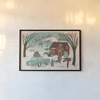 Winter Bliss I by Janelle Penner. shown as a paper print in a black flame. Available as a archival giclee rolled canvas, fine art paper, or poster print. SKU 63556i.