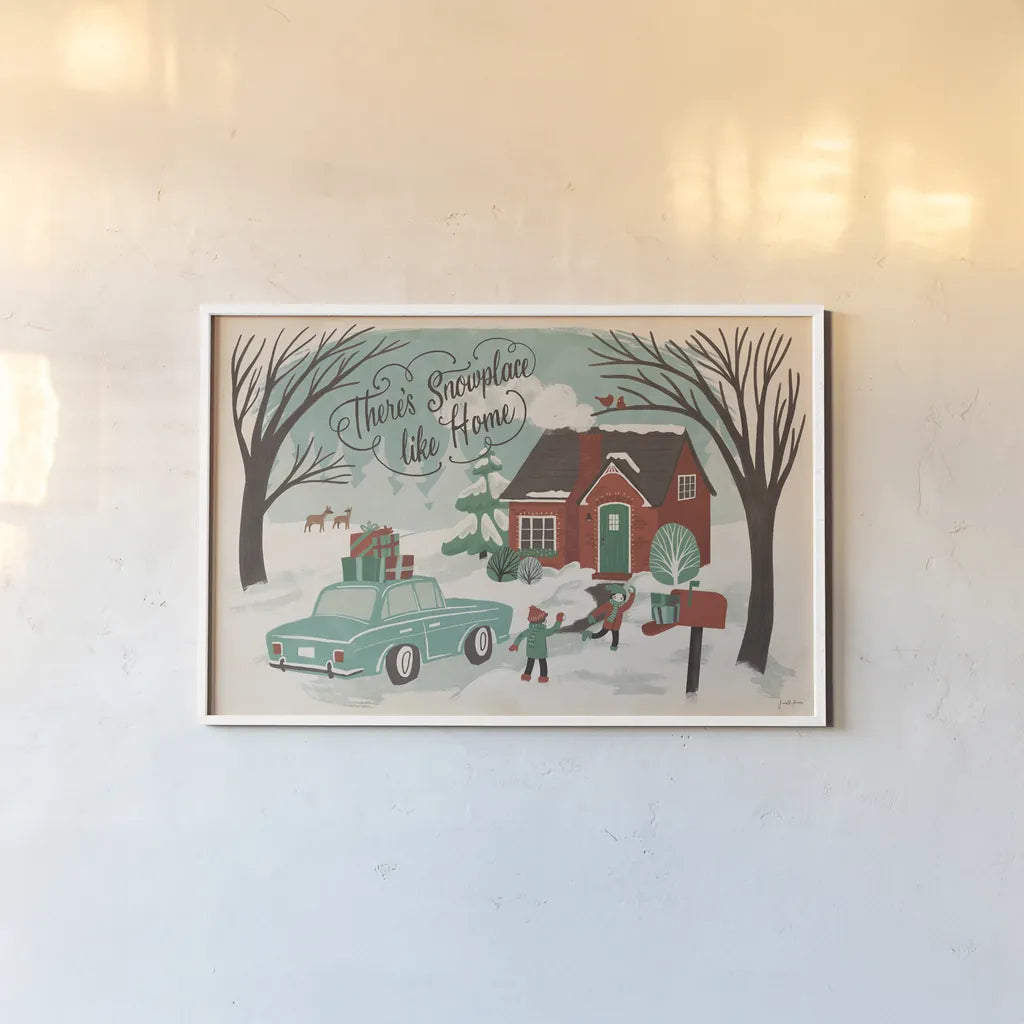 Winter Bliss I by Janelle Penner. shown as a paper print in a white frame. Available as a archival giclee rolled canvas, fine art paper, or poster print. SKU 63556i.