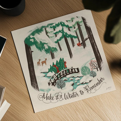 Winter Bliss II by Janelle Penner. Shown as a detailed flat fine art print, highlighting archival giclee quality. Available as an archival giclee rolled canvas, fine art paper, or poster print. SKU 63557a.