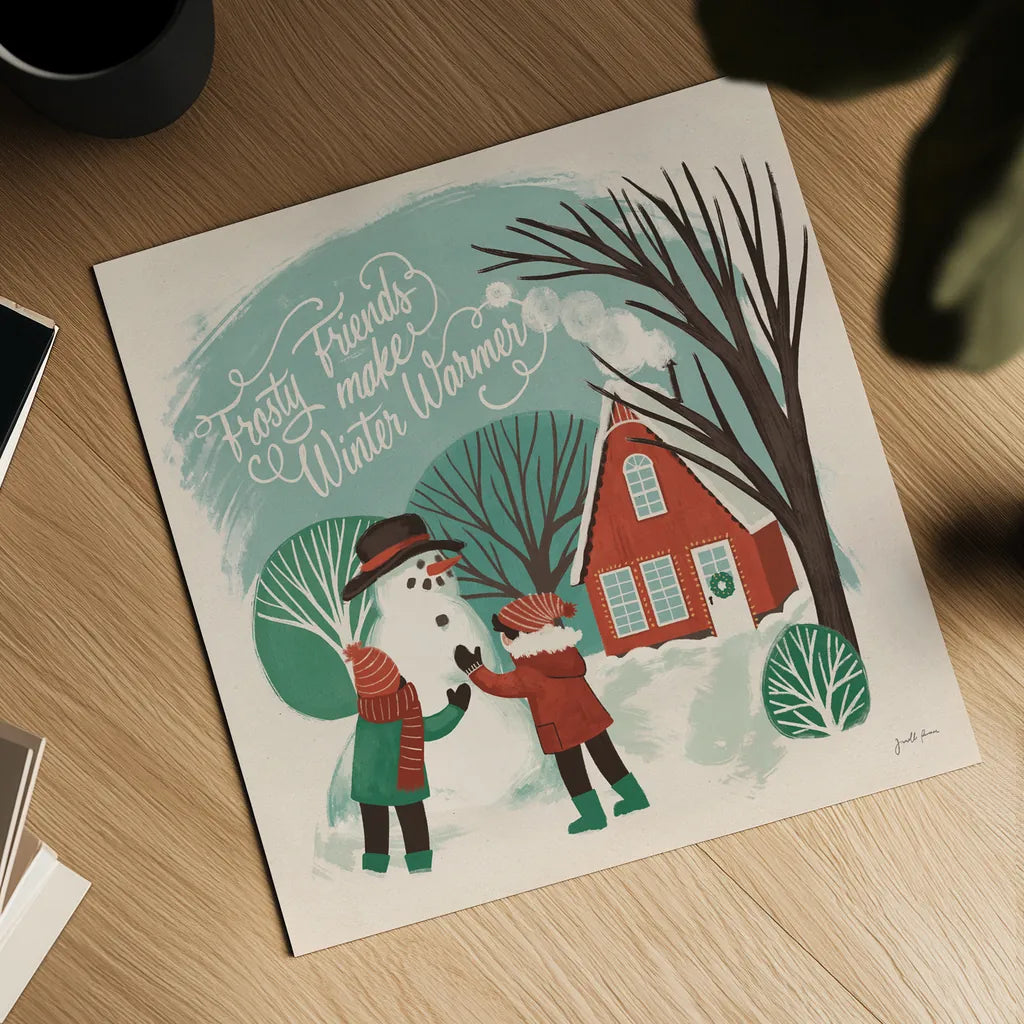 Winter Bliss III by Janelle Penner. Shown as a detailed flat fine art print, highlighting archival giclee quality. Available as an archival giclee rolled canvas, fine art paper, or poster print. SKU 63558a.