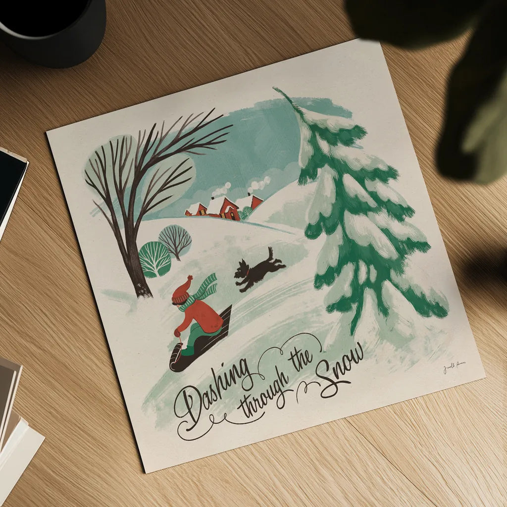 Winter Bliss IV by Janelle Penner. Shown as a detailed flat fine art print, highlighting archival giclee quality. Available as an archival giclee rolled canvas, fine art paper, or poster print. SKU 63559a.