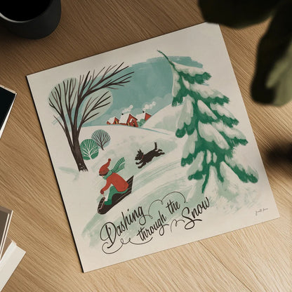 Winter Bliss IV by Janelle Penner. Shown as a detailed flat fine art print, highlighting archival giclee quality. Available as an archival giclee rolled canvas, fine art paper, or poster print. SKU 63559a.