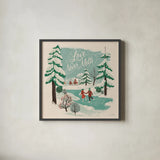 Winter Bliss V by Janelle Penner. Shown in a sleek black glass frame for a contemporary gallery look. Available as an archival giclee rolled canvas, fine art paper, or poster print. SKU 63560a.