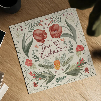 Winter Blooms III by Janelle Penner. Shown as a detailed flat fine art print, highlighting archival giclee quality. Available as an archival giclee rolled canvas, fine art paper, or poster print. SKU 70769a.