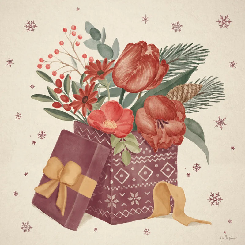 Winter Blooms IV by Janelle Penner. SKU 70770a. Archival Giclee Fine art print for wall decor.