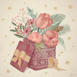 Winter Blooms IV Pink by Janelle Penner. SKU 75137a. Archival Giclee Fine art print for wall decor.