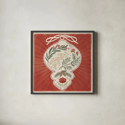 Winter Blooms VI by Janelle Penner. Shown in a sleek black glass frame for a contemporary gallery look. Available as an archival giclee rolled canvas, fine art paper, or poster print. SKU 70772a.