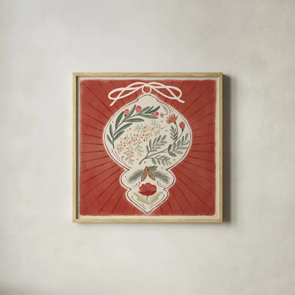 Winter Blooms VI by Janelle Penner. Shown in a natural wood glass frame for a timeless modern aesthetic. Available as an archival giclee rolled canvas, fine art paper, or poster print. SKU 70772a.