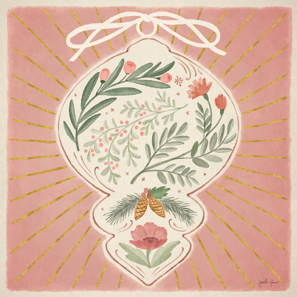 Winter Blooms VI Pink by Janelle Penner. SKU 75139a. Archival Giclee Fine art print for wall decor.