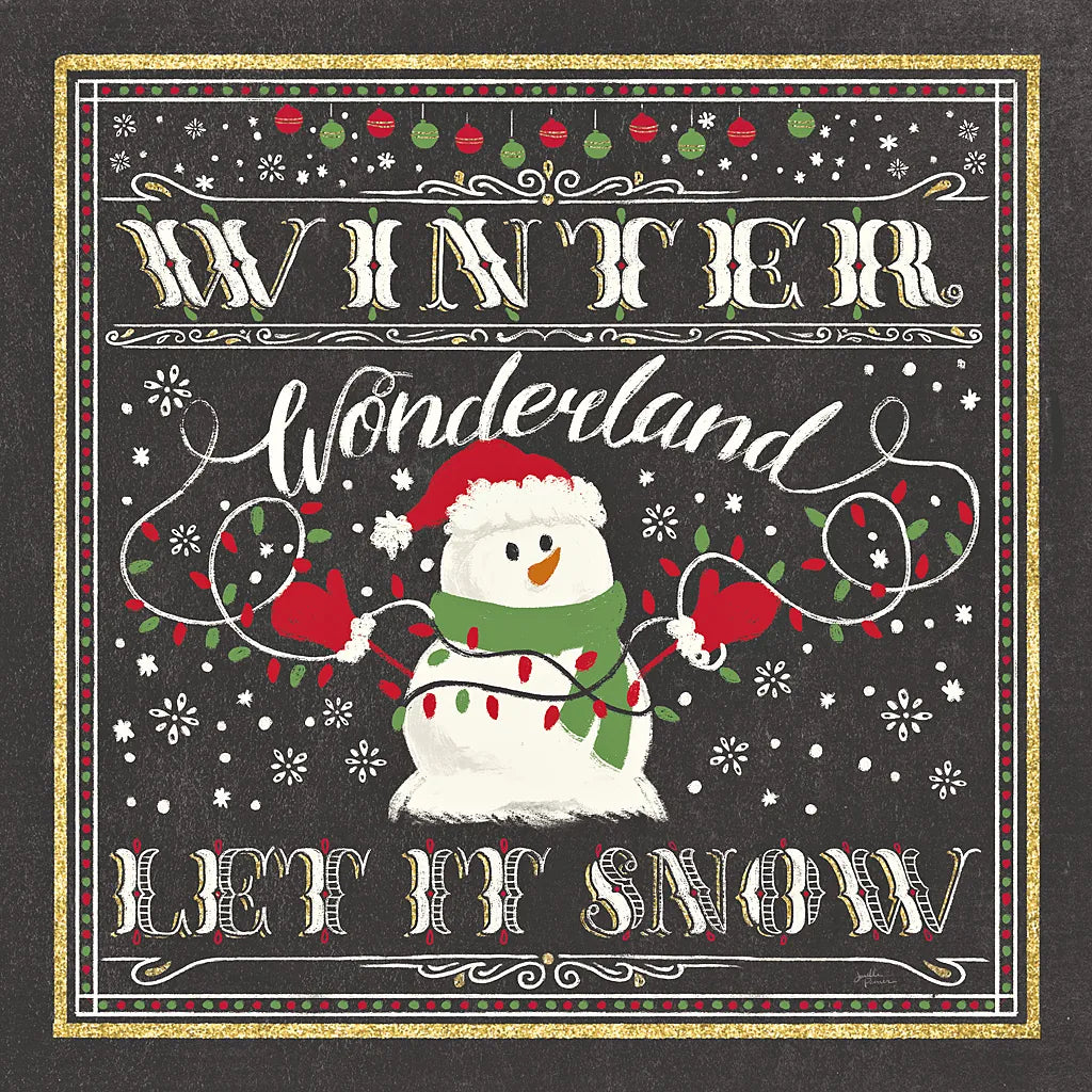 Winter Wonderland III-Let It Snow by Janelle Penner. SKU 35316a. Archival Giclee Fine art print for wall decor.