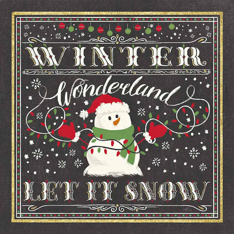 Winter Wonderland III-Let It Snow by Janelle Penner. SKU 35316a. Archival Giclee Fine art print for wall decor.