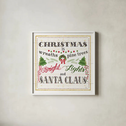 Winter Wonderland VI Shiplap by Janelle Penner. Shown in a crisp white glass frame for a clean and minimalist style. Available as an archival giclee rolled canvas, fine art paper, or poster print. SKU 37373a.