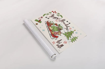 Winter Wooferland I by Janelle Penner. shown as a rolled paper print. Available as archival giclee rolled canvas, fine art paper, or poster print. SKU 36033i.