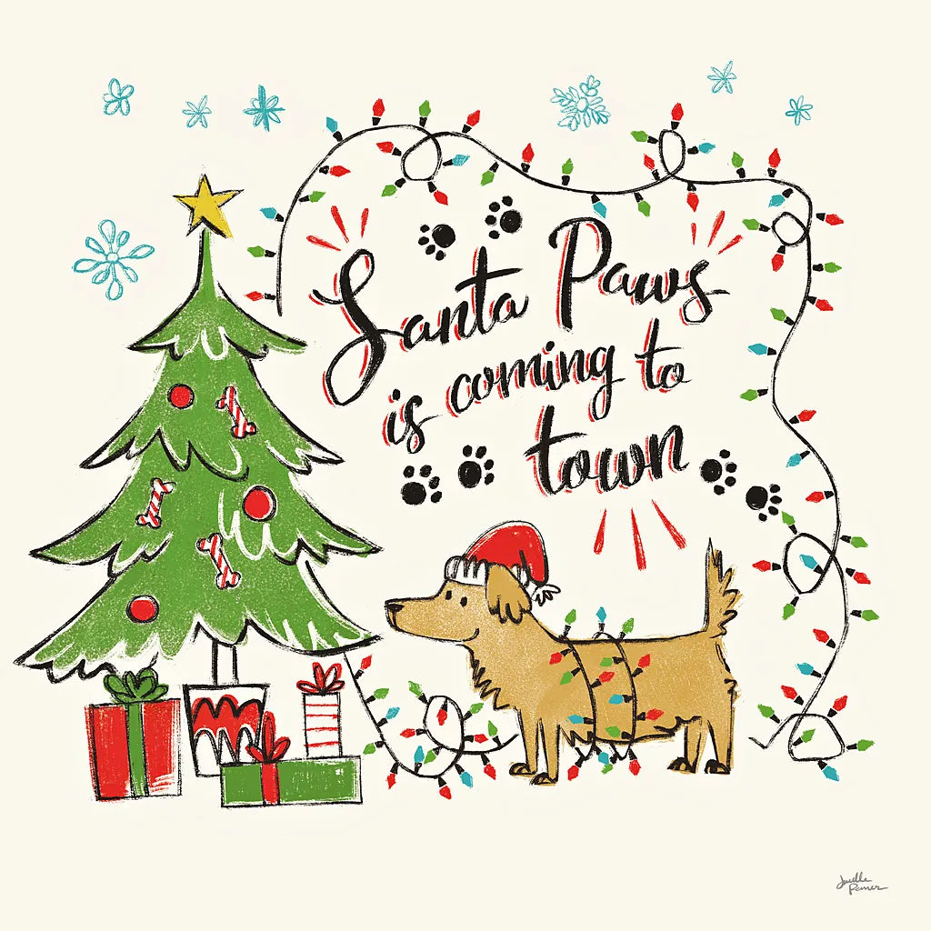 Winter Wooferland II by Janelle Penner. SKU 36034a. Archival Giclee Fine art print for wall decor.