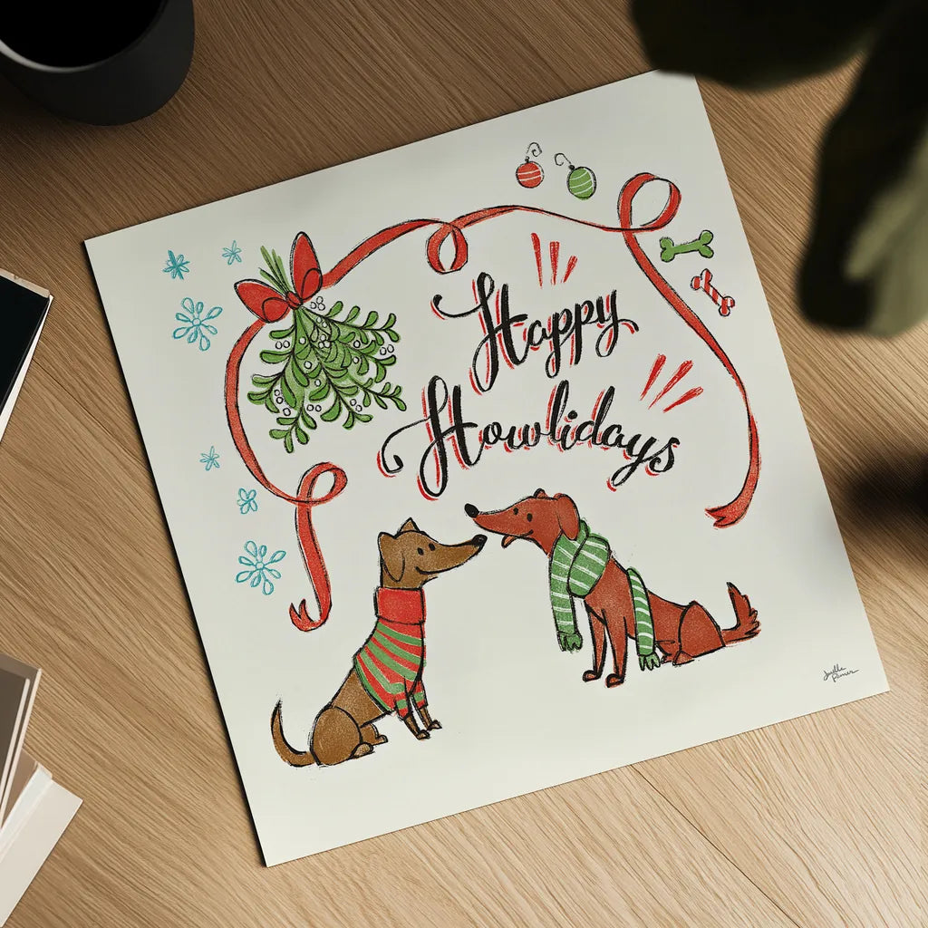 Winter Wooferland IV by Janelle Penner. Shown as a detailed flat fine art print, highlighting archival giclee quality. Available as an archival giclee rolled canvas, fine art paper, or poster print. SKU 36036a.