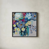 Affectionate by Jeanette Vertentes. Shown in a sleek black glass frame for a contemporary gallery look. Available as an archival giclee rolled canvas, fine art paper, or poster print. SKU 95746a.