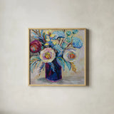 All Grown Up by Jeanette Vertentes. Shown in a natural wood glass frame for a timeless modern aesthetic. Available as an archival giclee rolled canvas, fine art paper, or poster print. SKU 100308a.