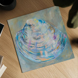 Baby Shell by Jeanette Vertentes. Shown as a detailed flat fine art print, highlighting archival giclee quality. Available as an archival giclee rolled canvas, fine art paper, or poster print. SKU 74811a.