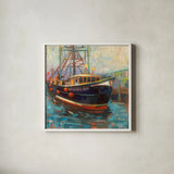 Barbara Ann by Jeanette Vertentes. Shown in a crisp white glass frame for a clean and minimalist style. Available as an archival giclee rolled canvas, fine art paper, or poster print. SKU 49331a.
