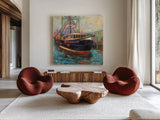 Barbara Ann by Jeanette Vertentes. Shown as extra-large giant wall art in a modern living room. Available as an archival giclee rolled canvas, fine art paper, or poster print. SKU 49331a.