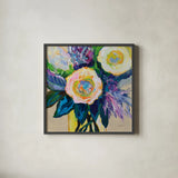 Be There by Jeanette Vertentes. Shown in a sleek black glass frame for a contemporary gallery look. Available as an archival giclee rolled canvas, fine art paper, or poster print. SKU 103162a.