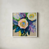 Be There by Jeanette Vertentes. Shown in a crisp white glass frame for a clean and minimalist style. Available as an archival giclee rolled canvas, fine art paper, or poster print. SKU 103162a.
