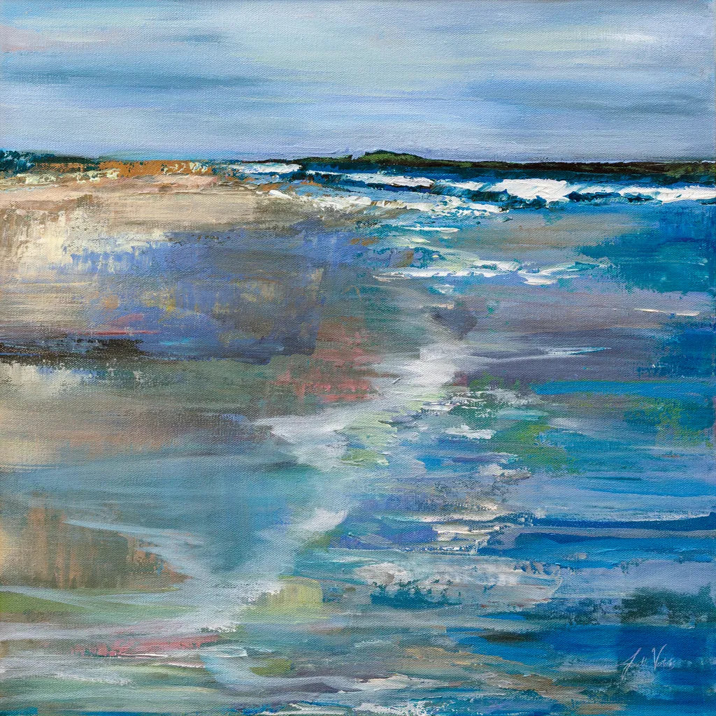 Beach Walk by Jeanette Vertentes. SKU 82848a. Archival Giclee Fine art print for wall decor.