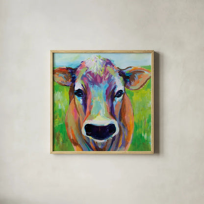 Beau by Jeanette Vertentes. Shown in a natural wood glass frame for a timeless modern aesthetic. Available as an archival giclee rolled canvas, fine art paper, or poster print. SKU 57134a.