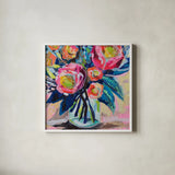Because You Love Me by Jeanette Vertentes. Shown in a crisp white glass frame for a clean and minimalist style. Available as an archival giclee rolled canvas, fine art paper, or poster print. SKU 97007a.