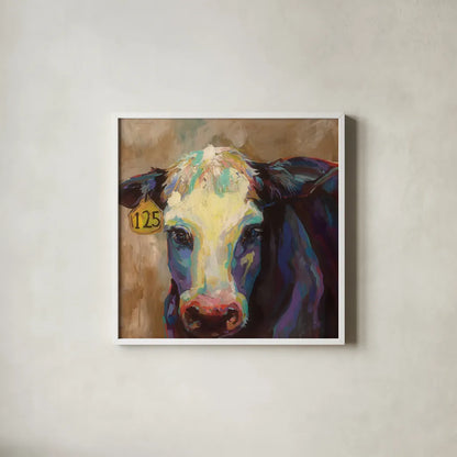 Betsy by Jeanette Vertentes. Shown in a crisp white glass frame for a clean and minimalist style. Available as an archival giclee rolled canvas, fine art paper, or poster print. SKU 49342a.