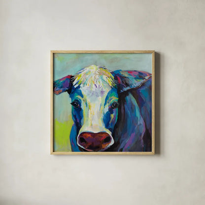 Betsy by Jeanette Vertentes. Shown in a natural wood glass frame for a timeless modern aesthetic. Available as an archival giclee rolled canvas, fine art paper, or poster print. SKU 57133a.