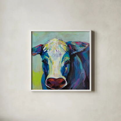 Betsy by Jeanette Vertentes. Shown in a crisp white glass frame for a clean and minimalist style. Available as an archival giclee rolled canvas, fine art paper, or poster print. SKU 57133a.