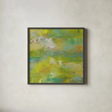 Bliss by Jeanette Vertentes. Shown in a sleek black glass frame for a contemporary gallery look. Available as an archival giclee rolled canvas, fine art paper, or poster print. SKU 55483a.