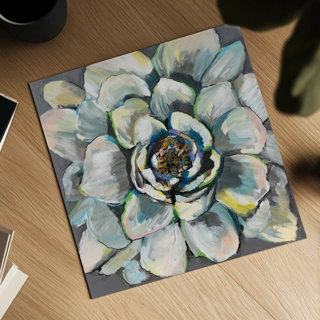 Bloom III by Jeanette Vertentes. Shown as a detailed flat fine art print, highlighting archival giclee quality. Available as an archival giclee rolled canvas, fine art paper, or poster print. SKU 54413a.