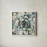 Bloom III by Jeanette Vertentes. Shown in a crisp white glass frame for a clean and minimalist style. Available as an archival giclee rolled canvas, fine art paper, or poster print. SKU 54413a.