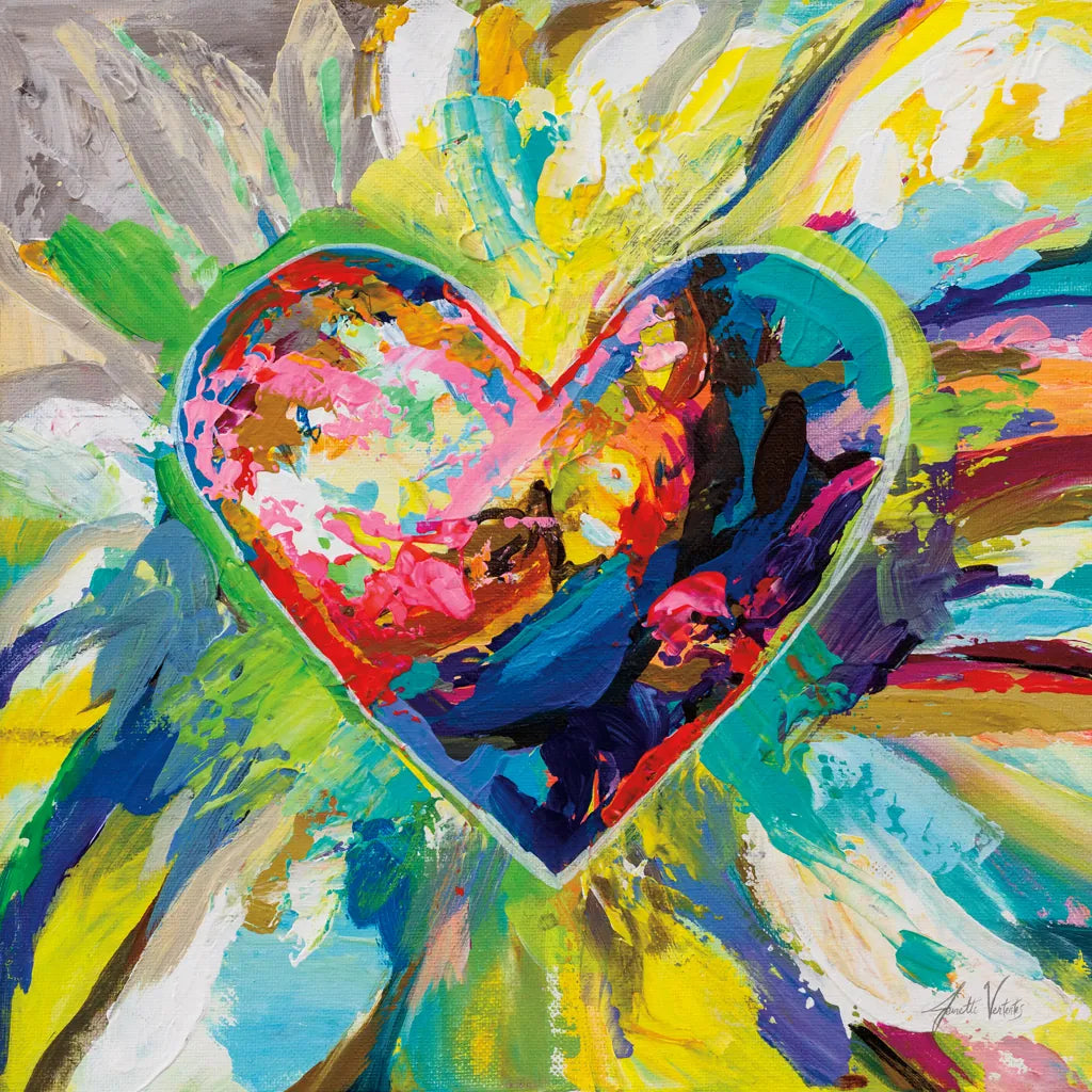 Blooming Love Too by Jeanette Vertentes. SKU 78269a. Archival Giclee Fine art print for wall decor.