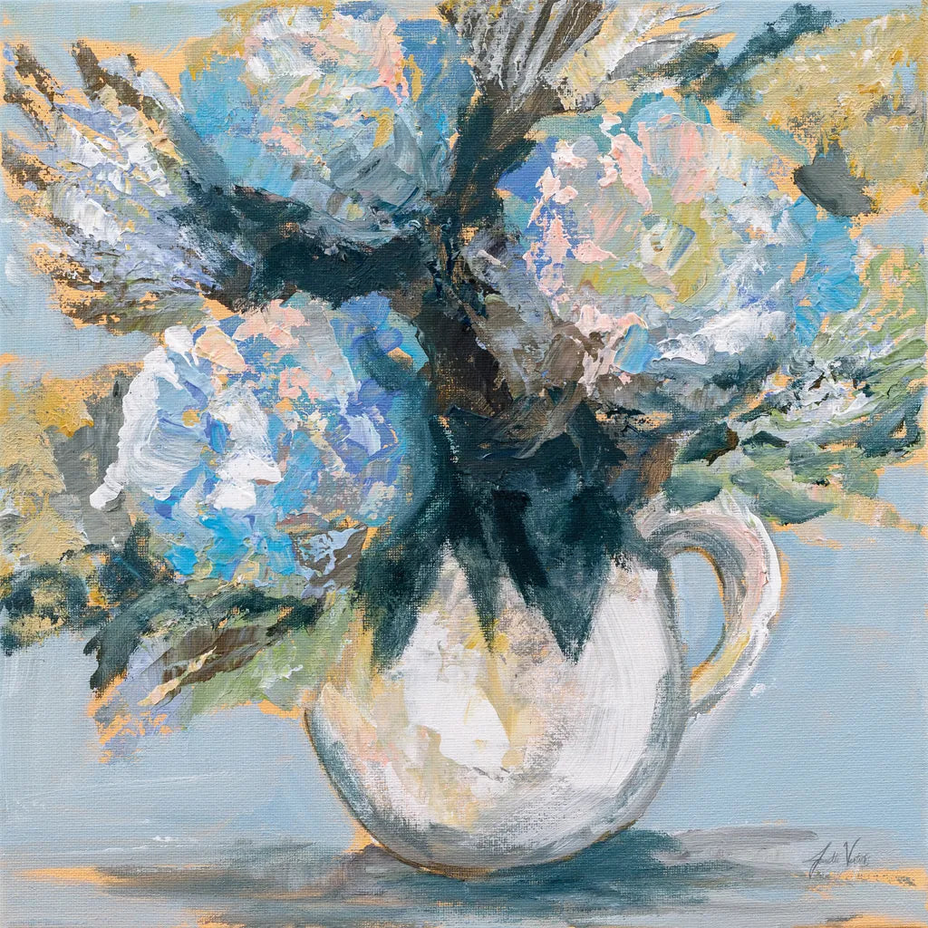 Blue Charm by Jeanette Vertentes. SKU 85013a. Archival Giclee Fine art print for wall decor.