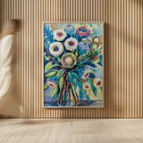 Bountiful Bouquet by Jeanette Vertentes. shown as over sized large wall art. Available as an archival giclee rolled canvas, fine art paper, or poster print. SKU 70354h.
